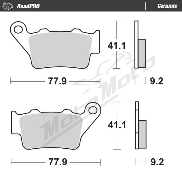 MOTO-MASTER Ceramic Brake Pads Aprilia / Beta / BMW / Ducati / Honda / KTM / Triumph 125-1250 93-26  