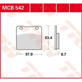 TRW All Round Sintered Metal Brake Pads Suzuki / Yamaha 250-1500cc 80-04