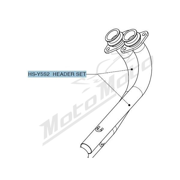 AKRAPOVIC Header Stainless Steel Yamaha XP 500 T-Max 08-11
