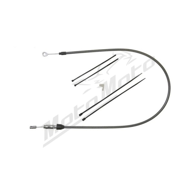 MAGNUM SHIELDING Karbon Fiber Quick Connect Upper Clutch Cable Harley Davidson FLHC / FLFB / FLTRXST / FXBB / FXLRST 1750/1977 18-24 127cm