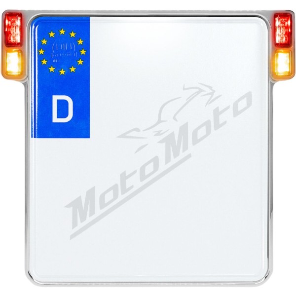 HEINZ BIKES Universal License Plate Holder With Lights