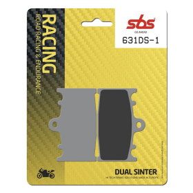 SBS DS Racing 631DS-1 Dual Sintered Brake Pads Kawasaki / Suzuki 600-900cc 94-03