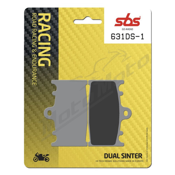 SBS DS Racing 631DS-1 Dual Sintered Brake Pads Kawasaki / Suzuki 600-900cc 94-03