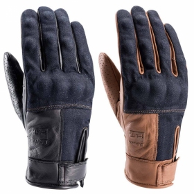 Blauer Combo Denim genuine leather / denim gloves