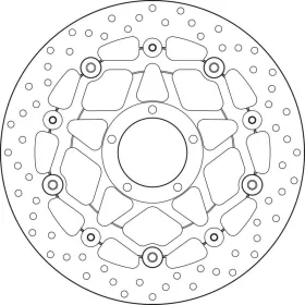 BREMBO Serie Oro Round Floating Brake Disc front DUCATI STREETFIGHTER 848 2012-2015