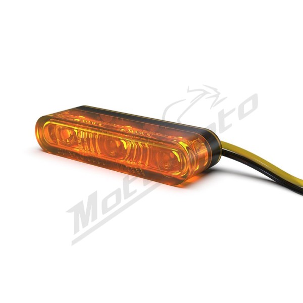 HIGHSIDER pro Star-MX1 PRO LED Indicator Black/Smoke E-Approved (Pair)