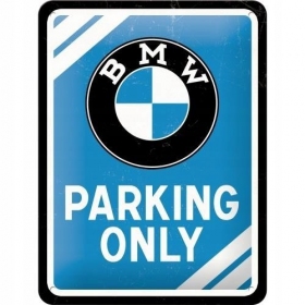 Metal tin sign BMW PARKING 15x20