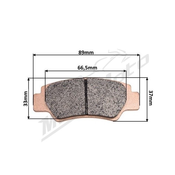 REAR BRAKE PADS MAXTUNED ​​​​​​​QJMotor SFA 600-1000cc 2024-2025