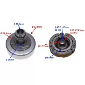 Clutch kit ATV / CROSS / LF120 4T
