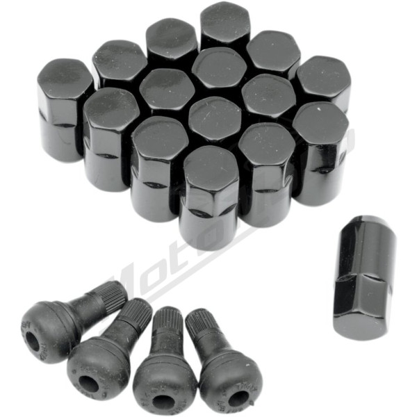 MOOSE OFFROAD FOUR WHEEL Replacement ATV/UTV Wheel Lug Nuts with Valve Stems Polaris Sportsman / RZR / Ranger / General 400-1000 96-24