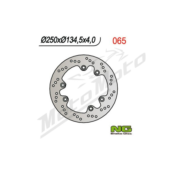 NG BRAKES Fixed Rear Brake Disc 250mm Suzuki DR 600-800cc 85-25