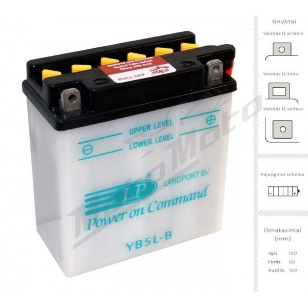 LANDPORT Battery 5 Ah 60A EN 12V LB5L-B