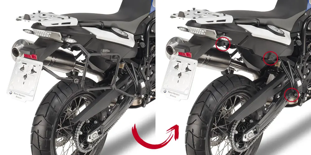 KAPPA Monokey Side Case Holder BMW F 650-800 08-17