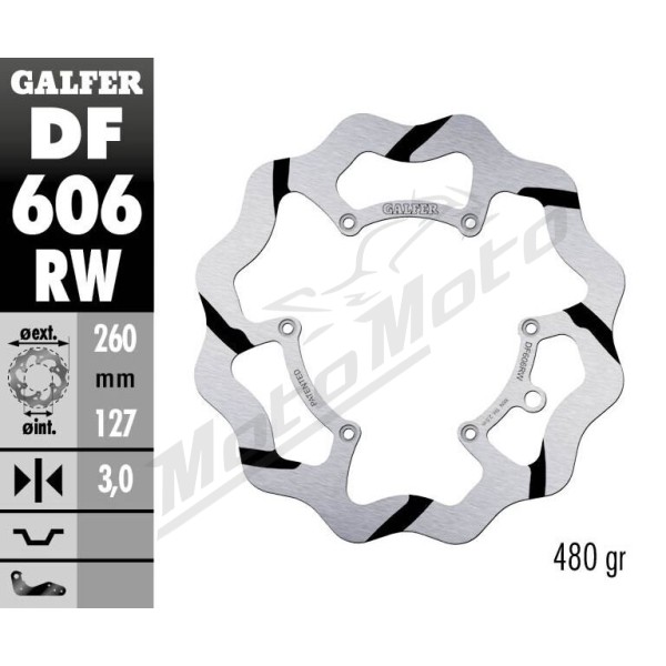 GALFER BRAKE ROTOR FIXED WAVE GROOVED Husaberg / Husqvarna / KTM / Triumph 125-570cc 71-25