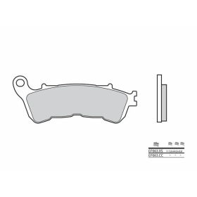 BREMBO Scooter Sintered stabdžių trinkelės priekinės HONDA / PIAGGIO / SUZUKI / VESPA 125-300cc 2002-2021