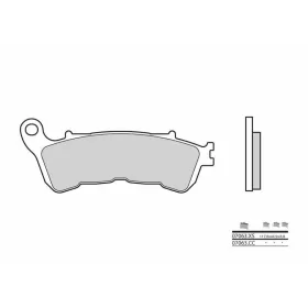BREMBO Scooter Sintered stabdžių trinkelės priekinės HONDA / PIAGGIO / SUZUKI / VESPA 125-300cc 2002-2021