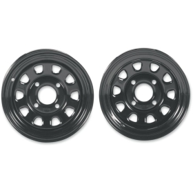 ITP Delta Steel Wheel R12x7 4/137 4+3 (+9.5mm) Black