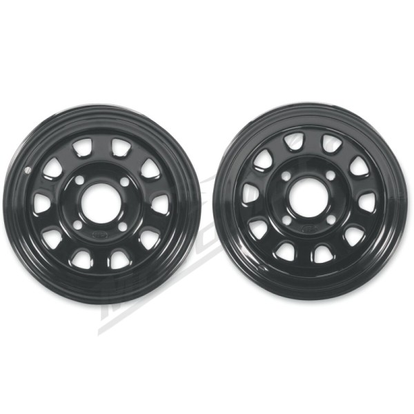 ITP Delta Steel Wheel R12x7 4/137 4+3 (+9.5mm) Black