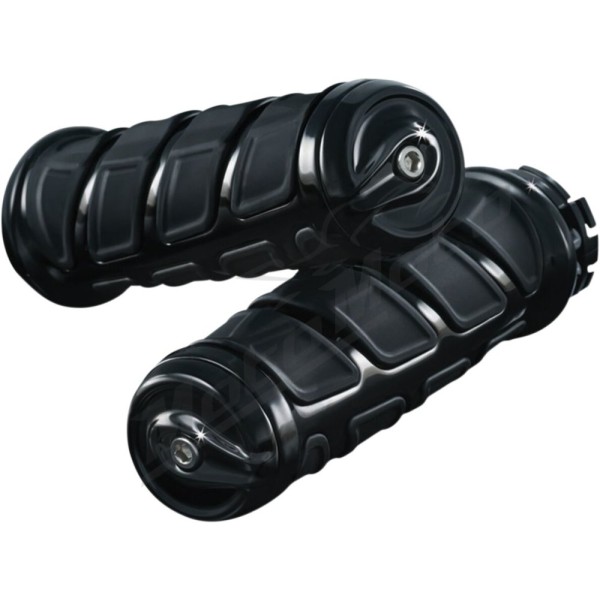 KURYAKYN Kinetic Black Grips Ø25.4mm Harley Davidson / Kawaski / Suzuki / Victory / Yamaha 650/1900 91-25 