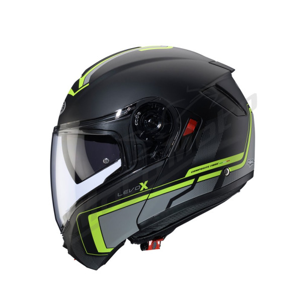 Flip-up Helmet Caberg Drift Evo X Elite Matte Black/Gray/Fluo Yellow