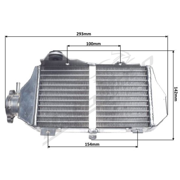 RADIATOR SET MAXTUNED HONDA CRF450RX / CRF450R 2017-2020