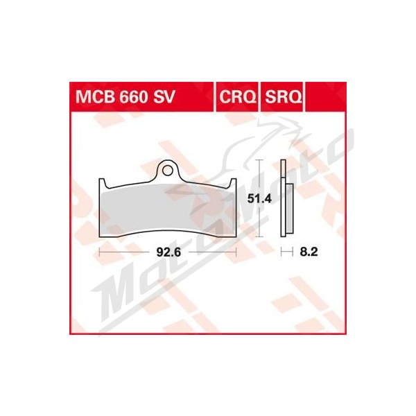 TRW SV Series Sindered Brake Pads Buell / Honda / Kawasaki / MV Agusta 750-1300cc 96-08