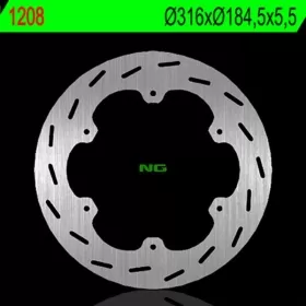NG BRAKES 1208 Round Fixed Brake Disc HONDA GL 1500 90-00