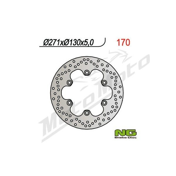 NG BRAKES Priekinis fiksuotas stabdžių diskas 271mm Kawasaki ER / GPZ / GTR / ZL 500-1000cc 83-06