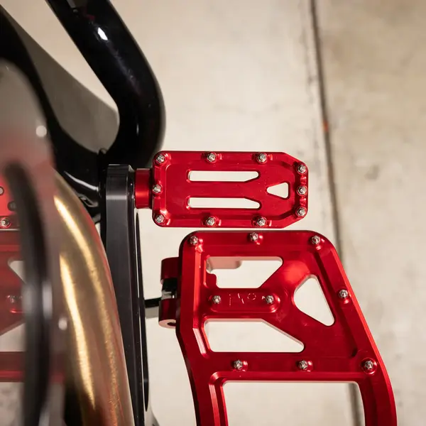 THRASHIN SUPPLY CO. Aggressor Brake Pedal Pad Red Harley-Davidson Electra / Road 1690-1868cc 14-20