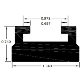 Kimpex vikšro plastikas Yamaha 68" (172cm) baltas