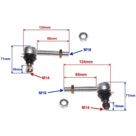 Vairo traukės ATV 200cc (124mm ilgio) M16/ M14 2vnt.