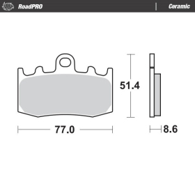 MOTO-MASTER Ceramic Front Brake Pads BMW K / R 850-1300 00-16