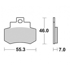 Brake pads POLINI FT3036 / MCB733 ORIGINAL