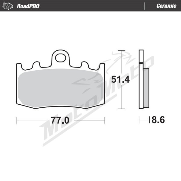 MOTO-MASTER Ceramic Front Brake Pads BMW K / R 850-1300 00-16