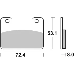 SBS HF Street Ceramic Brake Pads Front 215HF SYM Maxsym 400-600 12-22