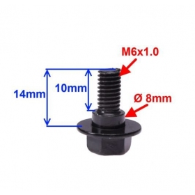 BOLT M6x14, FOR SCOOTER ASSEBML. (50 PCS PACK)