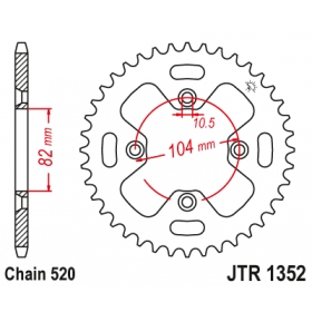 Rear sprocket JTR1352