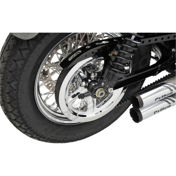 DRAG SPECIALTIES Chrome Outer Rear Pulley Insert Harley Davidson XL 883-1200cc 04-15