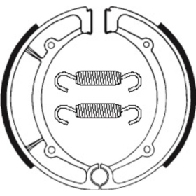 TECNIUM Scooter/Street/ATV Organic Brake shoes  - BA066 Yamaha Majesty / Grizzly / SX 250/600 77-03