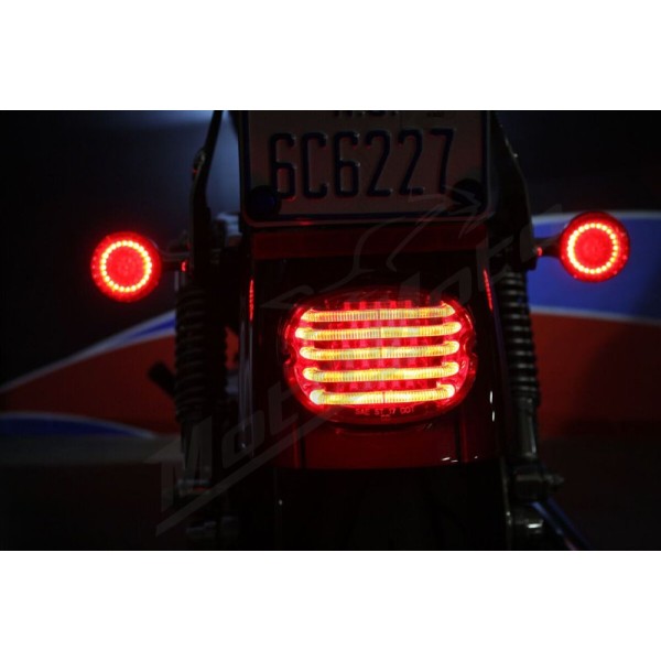 CUSTOM DYNAMICS ProBEAM® Low-Profile LED Taillight Kit Harley Davidson FLD / FLDE 883-1977cc 96-24