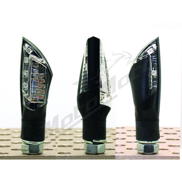 V PARTS Spike LED Indicators Black Universal 2pc.