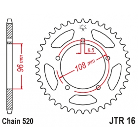 Rear sprocket JTR16