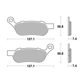 Sbs stabdžių trinkelės 854LS Sintered HARLEY-DAVIDSON