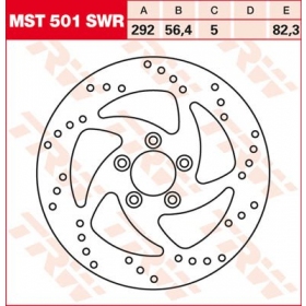 REAR BRAKE DISC MST501SWR HARLEY DAVIDSON 1450-1690cc 1999-2017 1PC