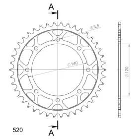 Supersprox / JT Rear sprocket 487.43