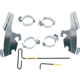 MEMPHIS SHADES METRIC Windshield Trigger-Lock Complete Mount Kit Honda GL / VTX 1500-1800 97-08