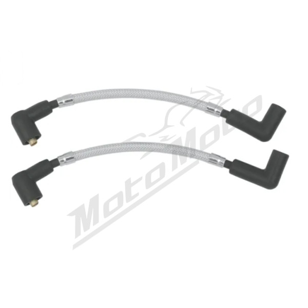 MAGNUM SHIELDING Spark Plug Wires Chrome Harley Davidson FXLR / FXR / FXRC / FXRD / FXRS-SP / FXRT 1340 82-00