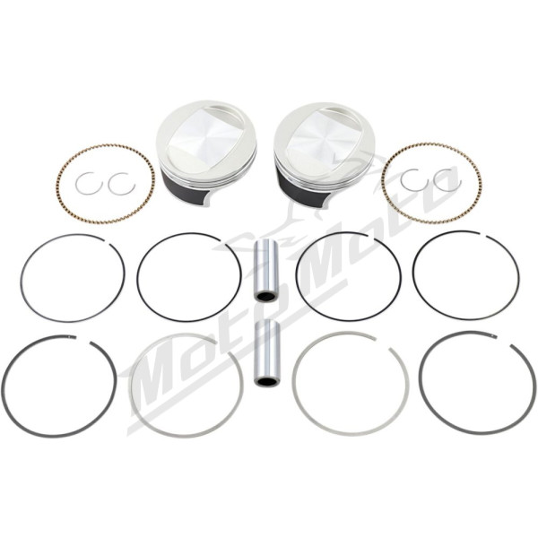 WISECO Tracker Series™ Piston Kit Harley Davidson 1584cc 07-12 Ø98.36