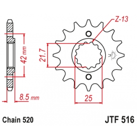 Front sprocket JTF516