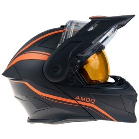Helmet AMOQ Ballast w/ Electric visor Black / Orange